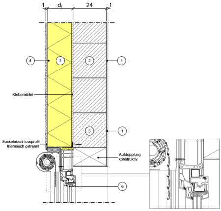 Detailseite Planungsatlas Hochbau Außenwand mit