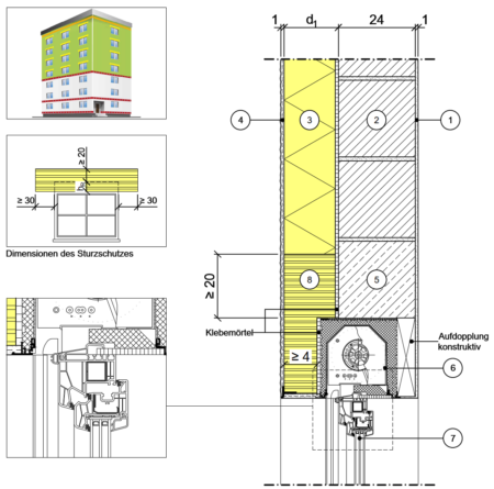 Detailseite Planungsatlas Hochbau Außenwand mit