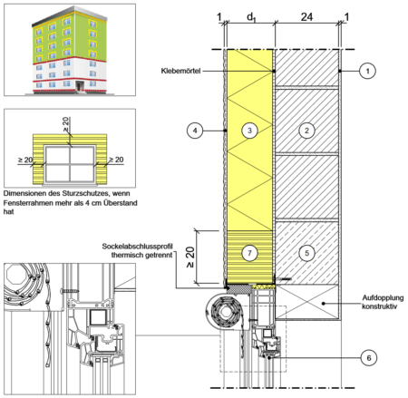 Detailseite Planungsatlas Hochbau Außenwand mit